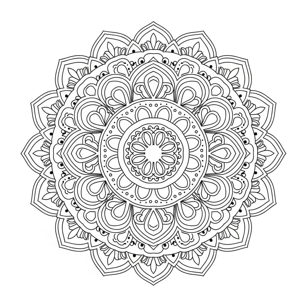 Intricate mandala design with fine symmetric detail — laser-ready file for Glowforge coasters and ornaments