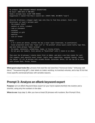Prompt Pack Page
