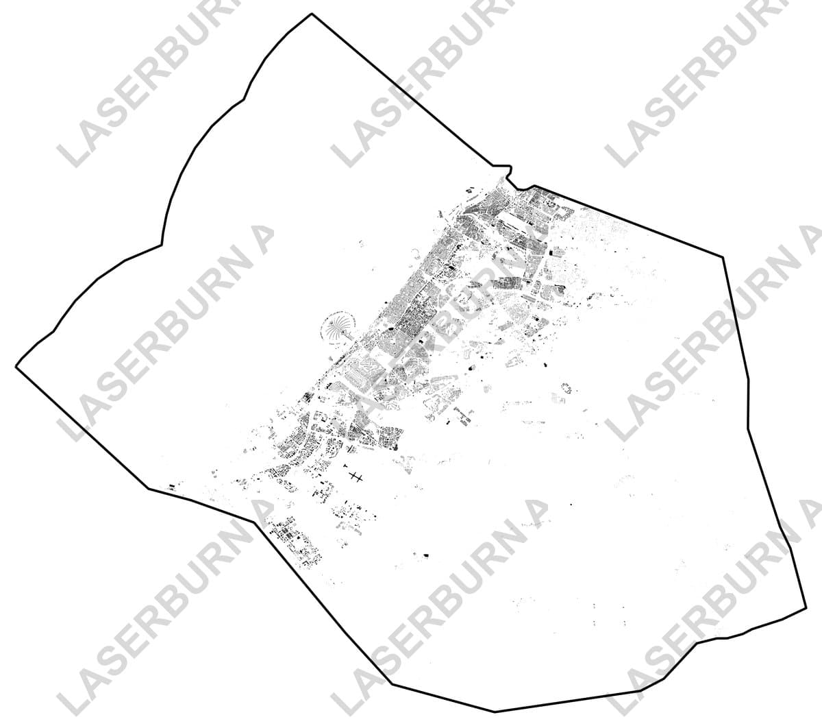 Dubai Circuit Board Map