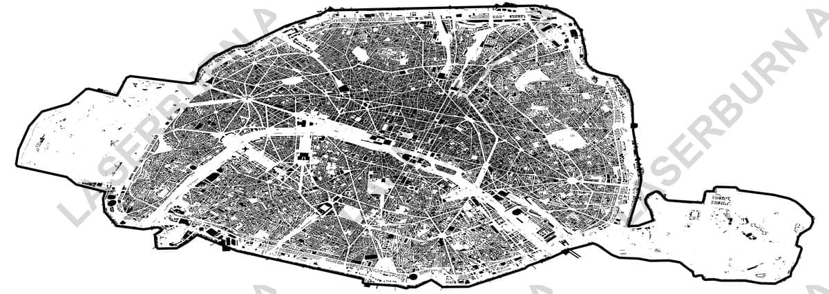 Paris Circuit Board Map