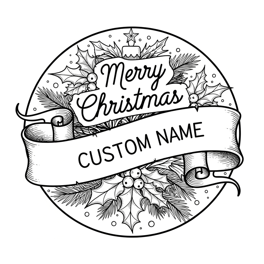 Christmas ornament laser cut design