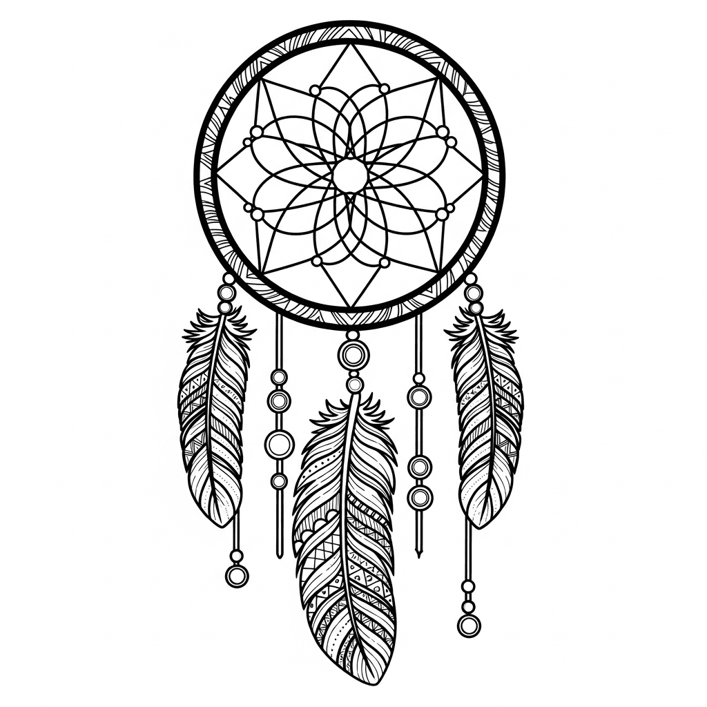 Dreamcatcher laser cut design