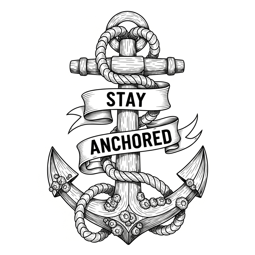 Nautical anchor rope laser design