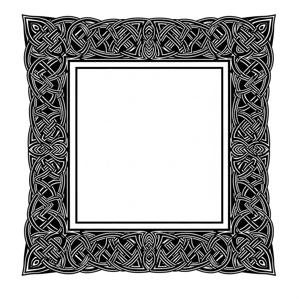 Celtic knot photo frame laser cut