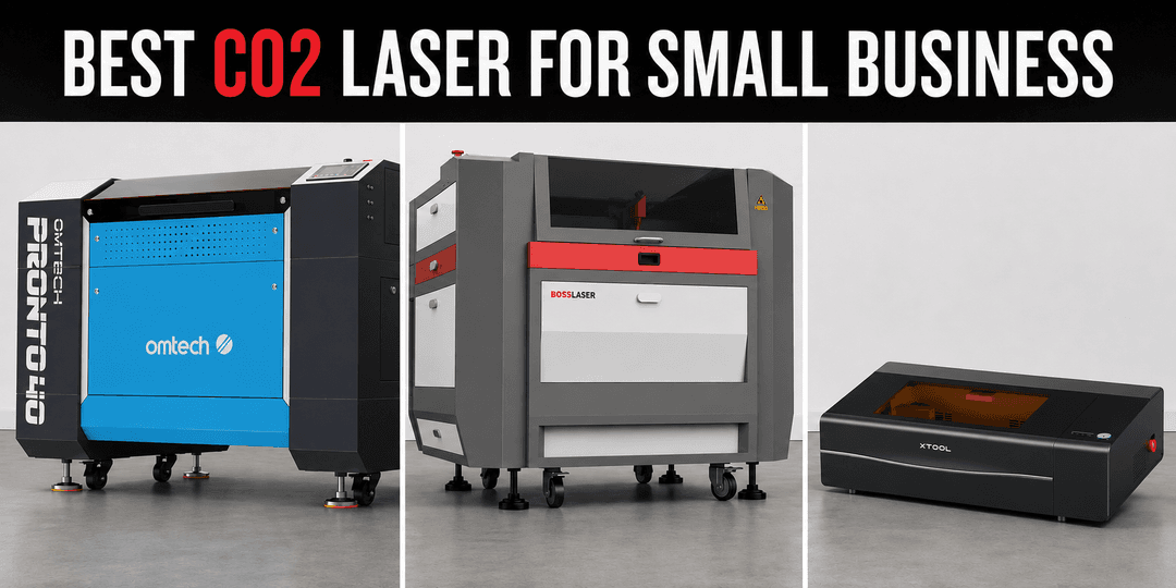 Best CO2 lasers for small business from OMTech, Boss Laser, and xTool