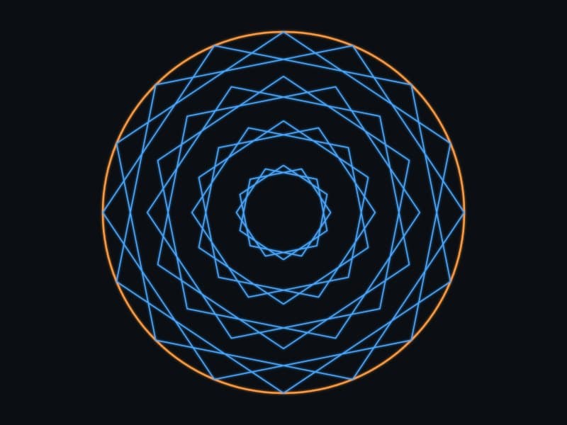 Sixteen-pointed star rosette — dense radial Islamic geometric rose-window pattern