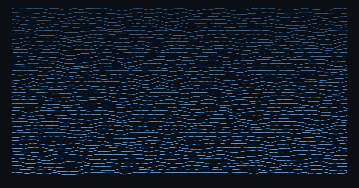 Parametric wall art ridgeline pattern generated from a mountain field