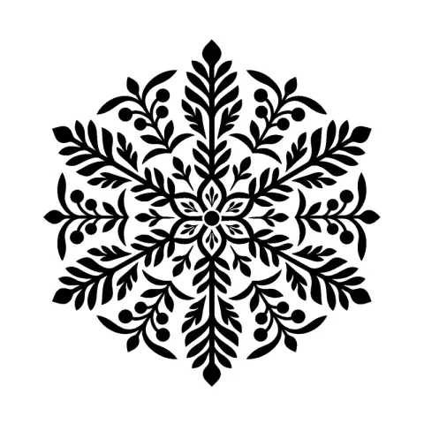 Nordic Snowflake Mandala