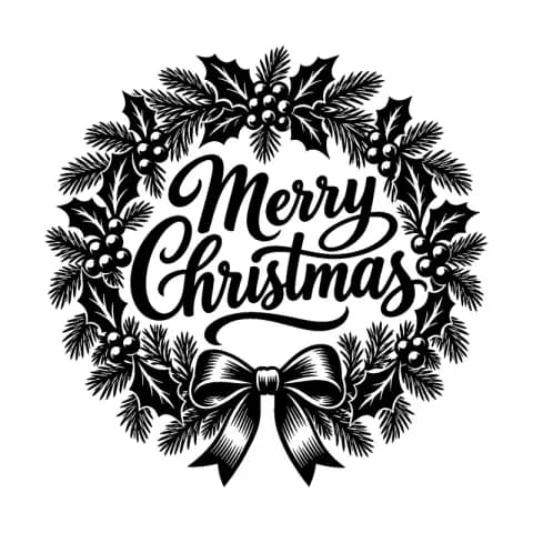 Merry Christmas Wreath
