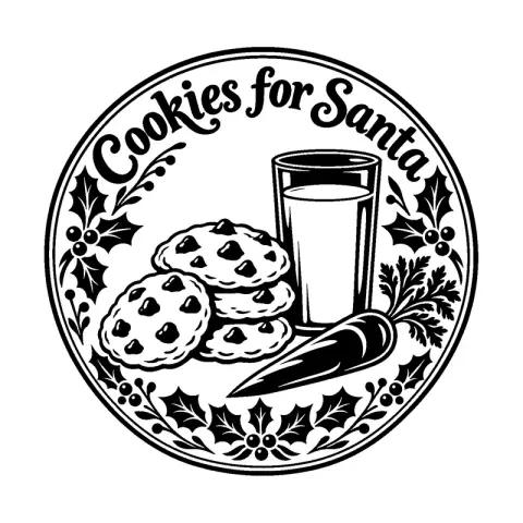 Cookies For Santa Plate