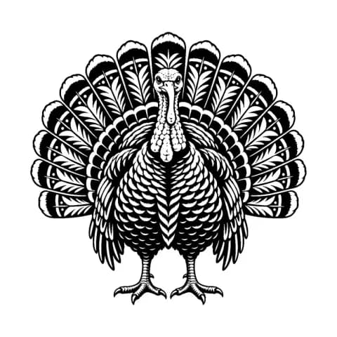 Turkey Fan Mandala