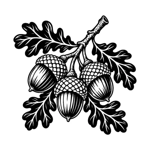 Acorn Oak Botanical