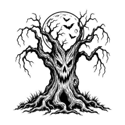 Haunted Tree Face