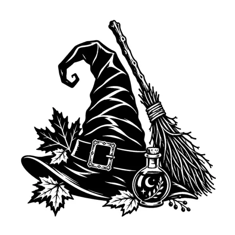 Witch Hat Broom