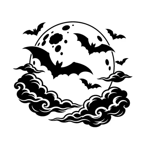 Bats Full Moon