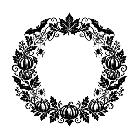 Halloween Wreath Blank