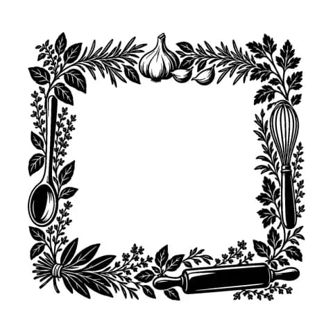 Cutting Board Herb Border