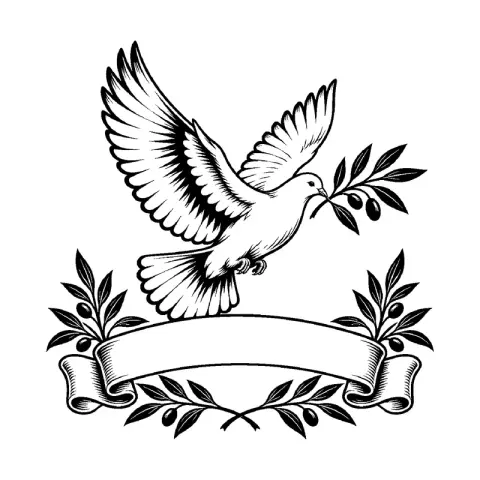 Memorial Dove Blank