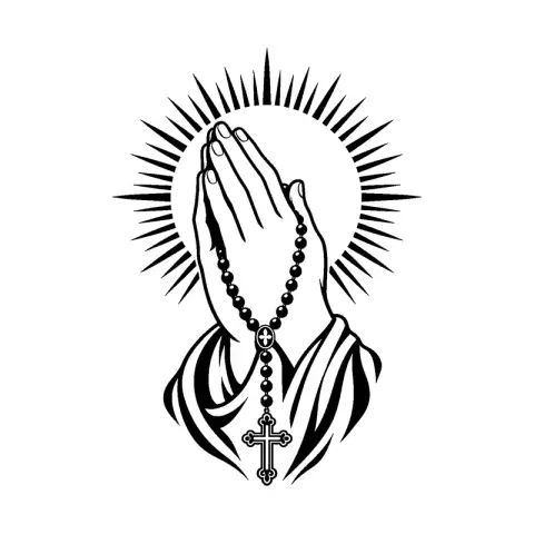 Praying Hands Rosary