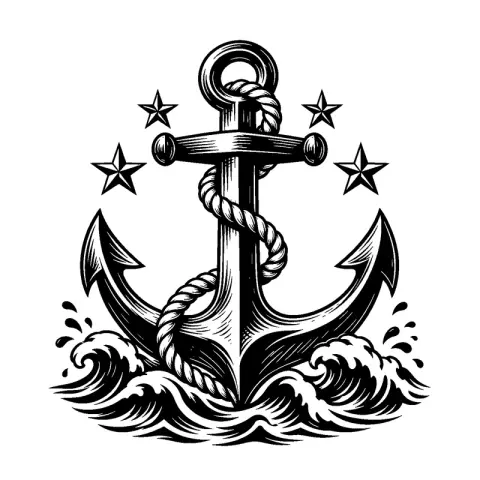 Anchor Rope Stars