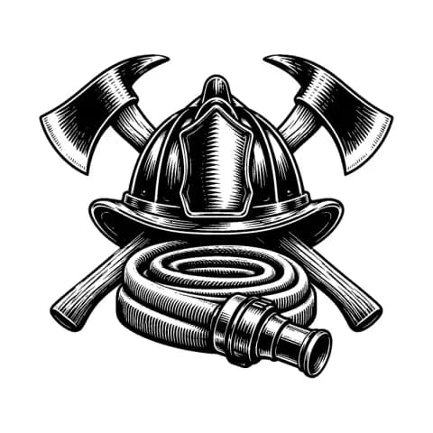 Firefighter Helmet Axes