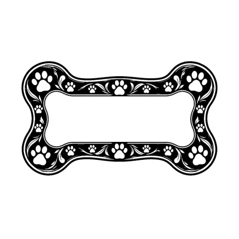 Dog Bone Frame Blank