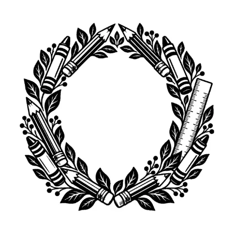 Pencil Wreath Blank