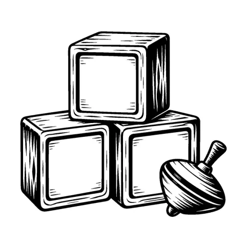 Wooden Toy Blocks