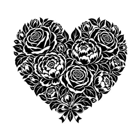 Floral Heart Wreath