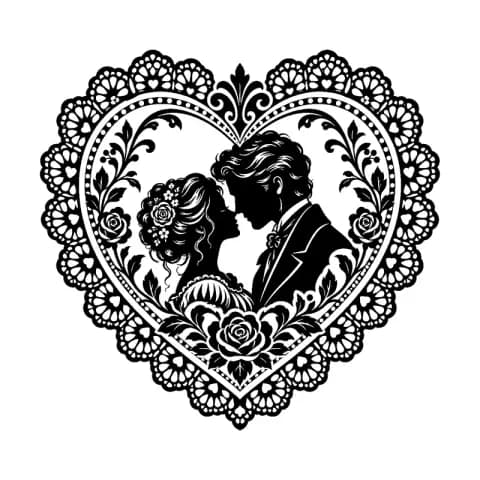 Victorian Lace Heart