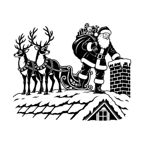 Santa Rooftop Sleigh