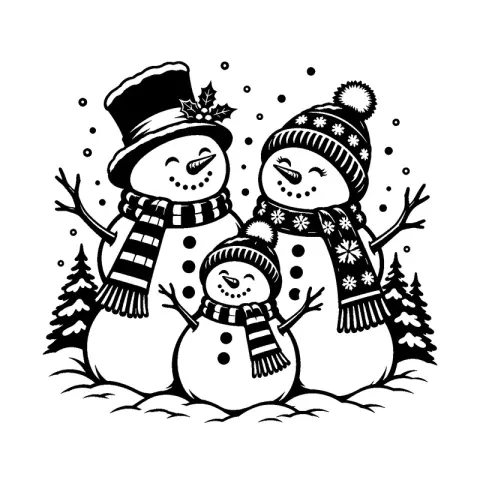 Snowman Family