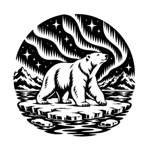 Polar Bear Aurora