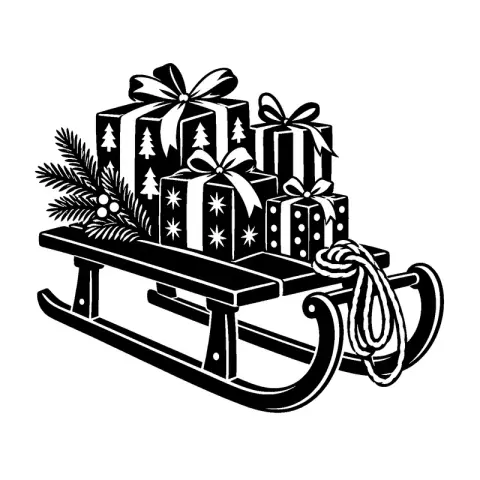 Sled With Gifts