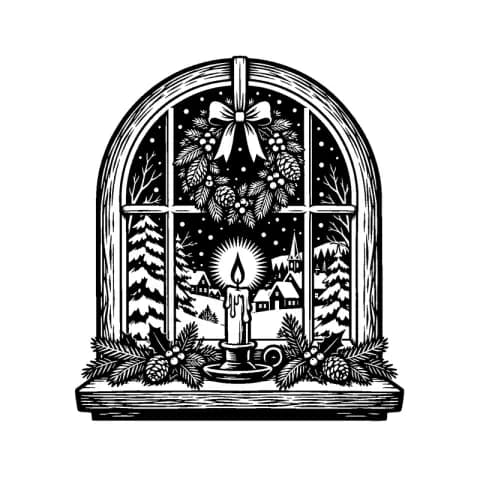 Candle Lantern Window