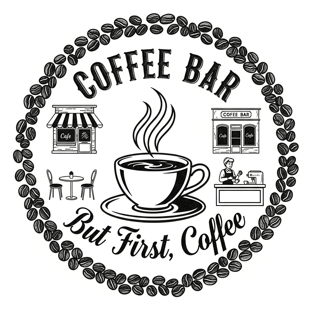 Free coffee bar sign laser engrave file