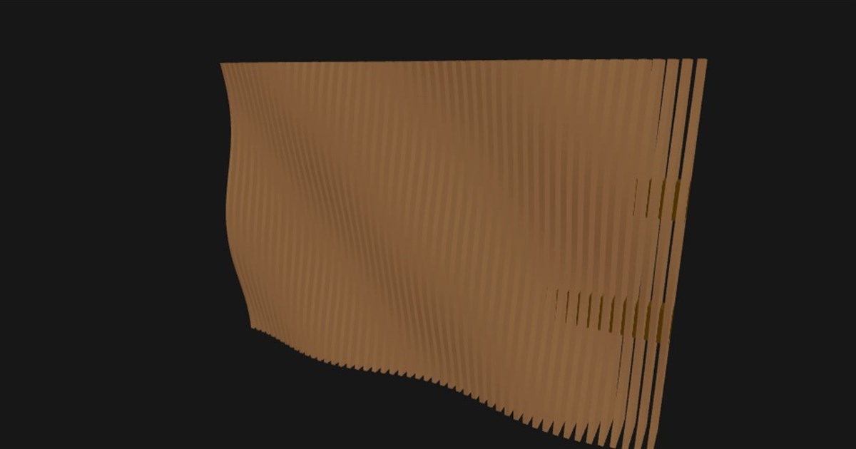Parametric Wall Art example — before and after