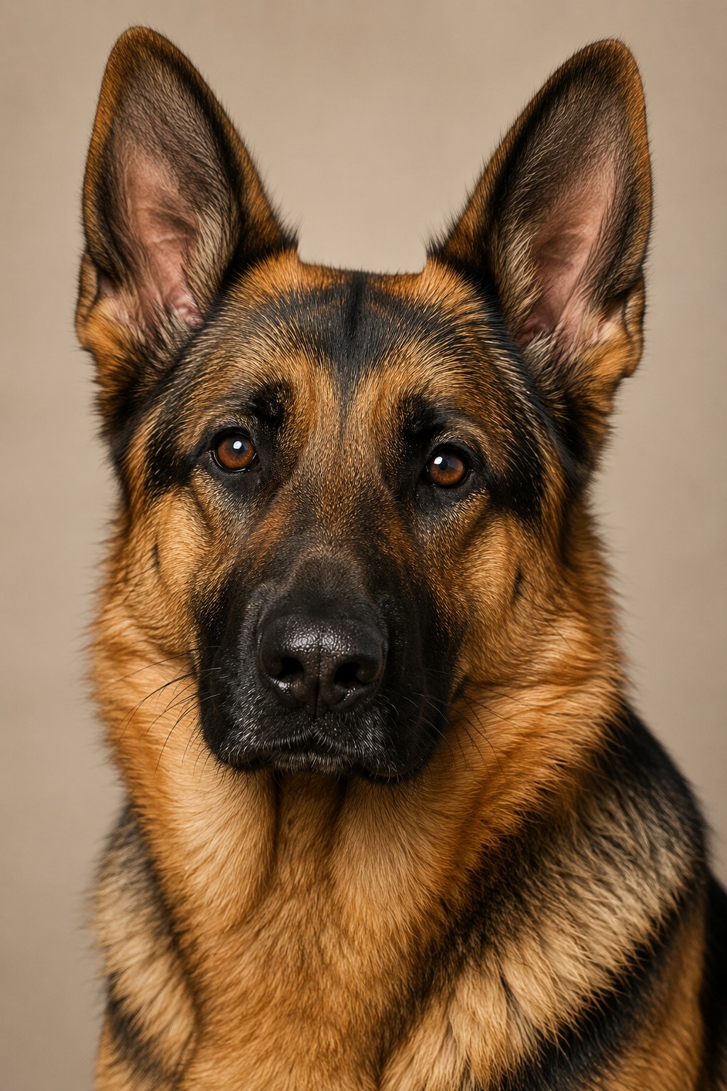 Original dog portrait photo before conversion